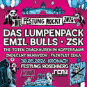 Morgen, Mittwoch Einsendeschluss: .rcn präsentiert DIE FESTUNG ROCKT 2026, Sa. 30.05.2026, FESTUNG ROSENBERG, Kronach