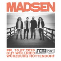Neues Album! .rcn präsentiert: MADSEN, Freitag, 10.07.2026, Würzburg-Rottendorf, Gut Wöllried