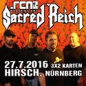 DEMNÄCHST EINSENDESCHLUSS: .rcn präsentiert: SACRED REICH, MI. 27.07.2016, NBG.-HIRSCH