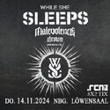 Neu bei den Verlosungen: .rcn präsentiert WHILE SHE SLEEPS, Do. 14.11.2024, Nürnberg Löwensaal