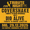 Neue Verlosung: .rcn präsentiert TRIBUTE NIGHT - COVERSNAKE meets DIO ALIVE, Mo. 29.12.2025 Nbg. Hirsch