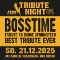 Weihnachtsverlosung! .rcn präsentiert: TRIBUTE NIGHT - BOSSTIME-TRIBUTE TO SPRINGSTEEN, So. 21.12.2025, Nürnberg, Der Hirsch