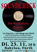HEUTE ABEND IM FÜRTHER BABYLON: SOUNDCHECK, DAS MUSIKALISCHE QUARTETT