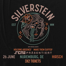 Die letzten 3x2 Karten gibt es bei uns umsonst: .rcn präsentiert Silverstein, Mi. 26.06.2024, Nürnberg, Der Hirsch