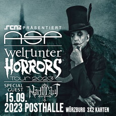 NEUE VERLOSUNG: .rcn Magazin präsentiert: ASP, Freitag, 15.09.2023, WÜRZBURG, POSTHALLE