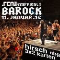 DEMNÄCHST EINSENDESCHLUSS: .RCN EMPFIEHLT BAROCK, 11.1.12 HIRSCH NÜRNBERG