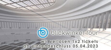 MITTWOCH, 05.04.2023 EINSENDESCHLUSS:,  .rcn präsentiert BLICKWINKELTOUR, NBG.  ZEPPELINFELD