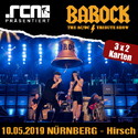 DONNERSTAG EINSENDESCHLUSS: .rcn präsentiert: BAROCK, FR. 10.05.2019, NÜRNBERG - HIRSCH