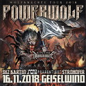 HEUTE, MITTWOCH, EINSENDESCHLUSS: .rcn präsentiert: POWERWOLF, FR. 16.11.2018, GEISELWIND-STROHOFER