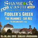 MONTAG EINSENDESCHLUSS: .rcn präsentiert: SHAMROCK CASTLE FESTIVAL, FR. 13. UND SA. 14.07.2018, JÄGERSBURG / EGGOLSHEIM