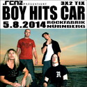 DEMNÄCHST EINSENDESCHLUSS: BOY HITS CAR, DI. 05.08.2014, NÜRNBERG-ROFA
