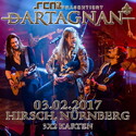 DEMNÄCHST EINSENDESCHLUSS: .rcn präsentiert: dARTAGNAN, FR. 03.02.2017, NÜRNBERG, HIRSCH