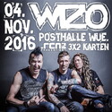 HEUTE EINSENDESCHLUSS: .rcn präsentiert WIZO, FR. 04.11.2016, WÜRZBURG, POSTHALLE.