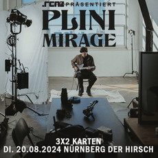 2x2 Karten kurzfristiig zu verlosen bis Dienstag Mittag, .rcn präsentert: Plini, Dienstag 20.08.2024, Nbg. Hirsch