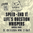 Neu bei unseren Präsis: .rcn präsentiert SPEED + 4 Bands, Di. 29.10.2024, Nürnberg, Z-Bau