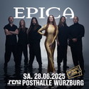 Samstag 21.06. Einsendeschluss: .rcn präsentiert EPICA, Sa. 28.06.2025, Würzburg, Posthalle