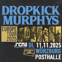 Obacht! .rcn präsentiert DROPKICK MURPHYS, Di. 11.11.2025, Posthalle, Würzburg
